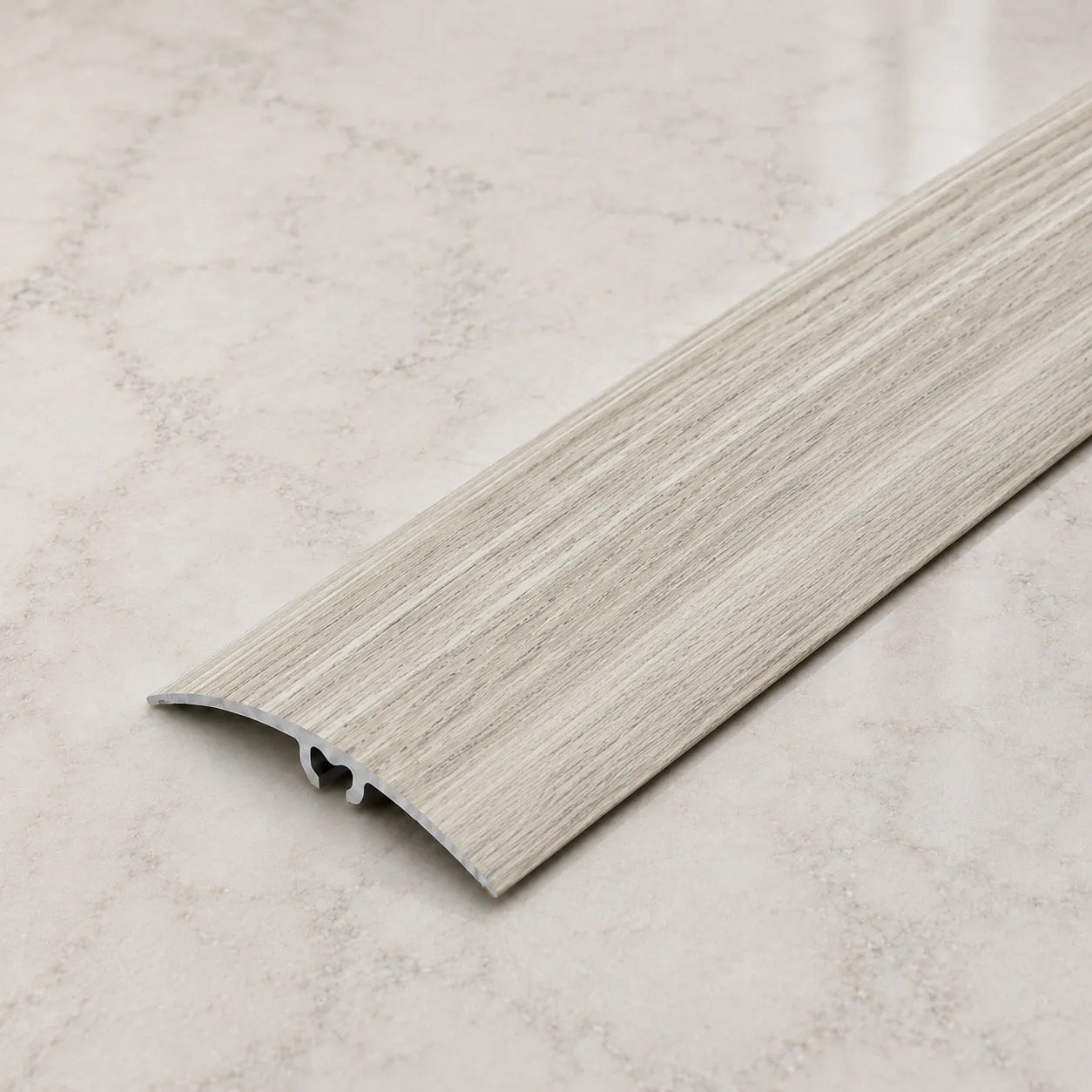 50mm Wood Effect Aluminium Door Threshold Strip in Malaga Oak